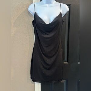 Windsor Black Sparkling Sleeveless Dress